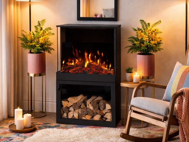 elektrische vrijstaande haard
